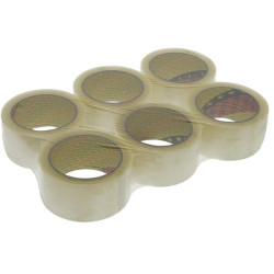 Scotch® dėžių sandarinimo juosta 371, skaidri, 50 mm x 66 m (6 ritinėliai) 7000095476