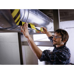 Juosta, įspėjamoji, grindų žymėjimo, raudona/balta, 33 m x 50 mm Tesa® T607600008815