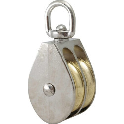 Dvigubas lyno skriemulys su suktuku, 50 mm 1565240950