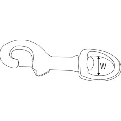 Pasukamas užsegimas, V2A 16 mm MK20RVS