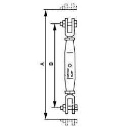 Cinkuota 10 mm įtempimo veržlė 1562223010