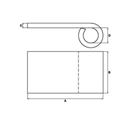 Privirinamas vyris 16x75 mm HS841008