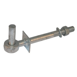 Vartų kabliukas, užsukamas varžtais, 10", kaištis Ø 5/8"/ 16 mm TO8305B