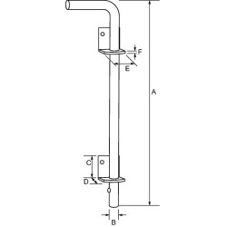 Spyna su užsegimu 400 mm HS135342