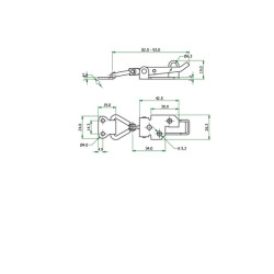 Reguliuojama kablio spyna 82-92, 4 tipas, HS491978