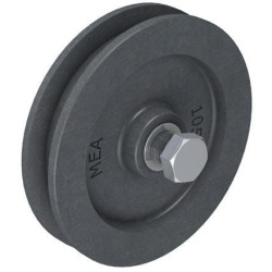 Vartų ritinėliai, ketaus, 90 mm, laisvi TB11330439