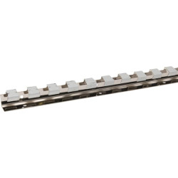 Kabliukų juostelė 125 cm, nerūdijančio plieno VV291158