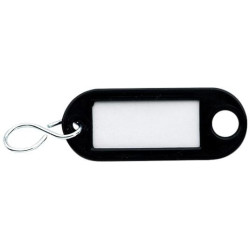 Juodas raktų pakabukas su etikete HG1000ZW