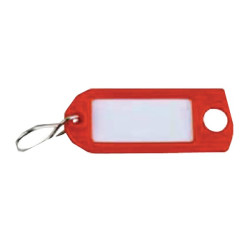 Raktų pakabukas raudonas su etikete HG1000RO