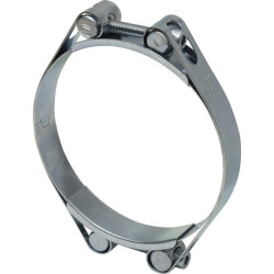 Žarnos spaustukas, 125-135 mm, dvigubas varžtas, dviguba juosta, DIN912, cinkuotas Kramp DBHC125135