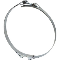 Žarnos spaustukas, 270-280 mm, dvigubas varžtas, dviguba juosta, DIN912, cinkuotas, Kramp DBHC270280