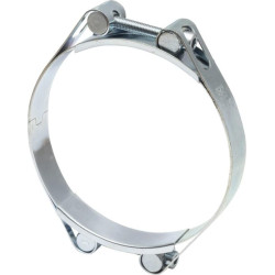 Žarnos spaustukas, 130-140 mm, dvigubas varžtas, dviguba juosta, DIN912, cinkuotas Kramp DBHC130140