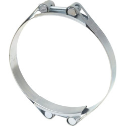 Žarnos spaustukas, 170-180 mm, dvigubas varžtas, dviguba juosta, DIN912, cinkuotas Kramp DBHC170180