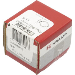 Dvigubas ausų spaustukas iš nerūdijančio plieno, 9–11 mm, OOR0911RVS