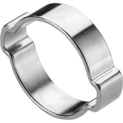 Dvigubas ausų spaustukas iš nerūdijančio plieno, 5-7 mm, OOR0507RVS