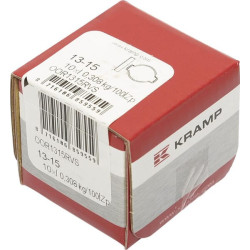 Dvigubas ausų spaustukas iš nerūdijančio plieno, 13-15 mm, OOR1315RVS