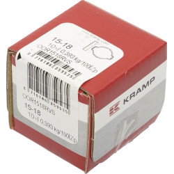 Dvigubas ausų spaustukas iš nerūdijančio plieno, 15–18 mm, OOR1518RVS