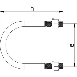 U formos varžtas 2" M200 UB202
