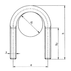U varžtas M8, 26,9 mm – 3/4" UBM8269