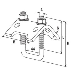 Sijos spaustukas TKR 21-42 20x 504363
