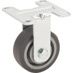 Standus ratukas, guminis ratas: Ø50x19mm, plokštelės tvirtinimas: 55x55mm. Apkrova: 40kg, Tente 2478PJP050P41.