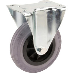 Standus ratukas, guminis ratas: Ø160x40mm, plokštelės tvirtinimas: 137x115mm. Apkrova: 135kg, Tente 3478PIR160P63.