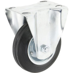 Standūs ratukai, guminiai ratukai: Ø125x37,5 mm, plokštelės tvirtinimas: 115x95 mm. Apkrova: 130 kg, Ro-Carr WH5181125.