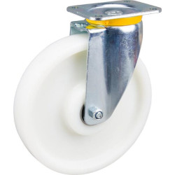 Pasukamas ratukas, poliamidinis ratas: Ø250x50mm, plokštelės tvirtinimas: 137x105mm. Apkrova: 800kg, Tente 4680UOP250P63.