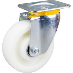 Pasukamas ratukas, poliamidinis ratas: Ø160x50mm, plokštelės tvirtinimas: 137x105mm. Apkrova: 800kg, Tente 4680TOP160P63.