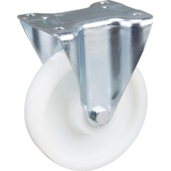 Standus ratukas, poliamidinis ratas: Ø160x40mm, plokštelės tvirtinimas: 137x115mm. Apkrova: 350kg, Tente 3478UOR160P63.