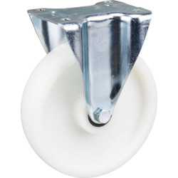 Standus ratukas, poliamidinis ratas: Ø200x50mm, plokštelės tvirtinimas: 137x115mm. Apkrova: 350kg, Tente 3478UOR200P63.