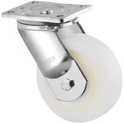 Pasukamas ratukas, poliamidinis ratas: Ø160x50mm, plokštelės tvirtinimas: 135x110mm. Apkrova: 850kg, Tente 9680TOP160P63.