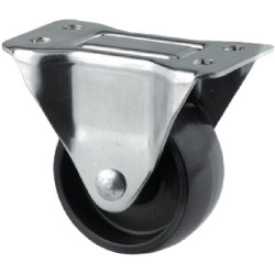 Standus ratukas, poliamidinis ratas: Ø65x30mm, plokštelės tvirtinimas: 95x54mm. Apkrova: 120kg, Tente 3438POO065P609554