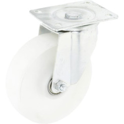 Pasukamas ratukas, poliamidinis ratas: Ø175x50mm, plokštelės tvirtinimas: 135x110mm. Apkrova: 250kg, Ro-Carr WH50NK175.