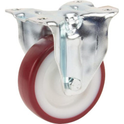 Standus ratukas, poliuretano ratas: Ø100x32mm, su stabdžiu, plokštelės tvirtinimas: 103x85mm, apkrova: 150kg, Tente 3478UAR100P6