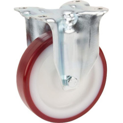 Standus ratukas, poliuretano ratas: Ø125x32mm, su stabdžiu, plokštelės tvirtinimas: 103x85mm. Apkrova: 200kg, Tente 3478UAR125P6