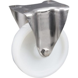 Standus ratukas, poliamidinis ratas: Ø160x40mm, nerūdijančio plieno plokštės tvirtinimas: 137x115mm, apkrova: 500kg, Tente 8478U