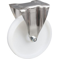 Standus ratukas, poliamidinis ratas: Ø200x50mm, nerūdijančio plieno plokštės tvirtinimas: 137x115mm, apkrova: 500kg, Tente 8478U