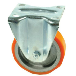 Standus ratukas, poliuretano ratukas: Ø125x35mm, plokštės tvirtinimas: 110x95mm. Apkrova: 250kg, Ro-Carr WH710125.