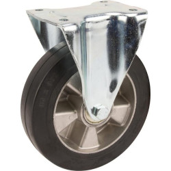 Standūs ratukai, guminiai ratukai: Ø200x50mm, plokštelės tvirtinimas: 137x115mm. Apkrova: 450kg, Tente 4688IEP200P63.