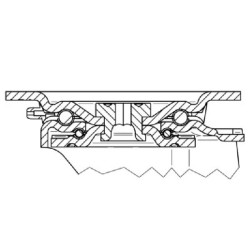 Pasukamas ratukas, poliuretano ratas: Ø125x50mm, plokštelės tvirtinimas: 137x105mm. Apkrova: 500kg, Tente 4680ITP125P63.