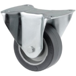 Standūs ratukai, guminiai ratukai: Ø100x40mm, plokštelės tvirtinimas: 105x85mm. Apkrova: 200kg, Tente 3478IEP100P62.