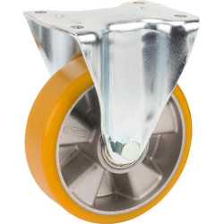 Standus ratukas, poliuretano ratas: Ø160x50mm, plokštės tvirtinimas: 137x105mm. Apkrova: 800kg, Tente 4688ITP160P63.