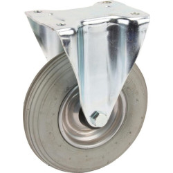 Standus ratukas, guminis ratas: Ø200x50mm, plokštelės tvirtinimas: 137x115mm. Apkrova: 75kg, Tente 3478DPR200P63.