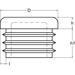 Plastikinis dangtelis, apvalus 45 mm (1-3/4") KS069903