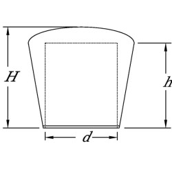 Kūginis baldų dangtelis 10 mm KS465436