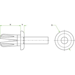 Įspaudžiama kniedė 5x7,4 mm KS930007