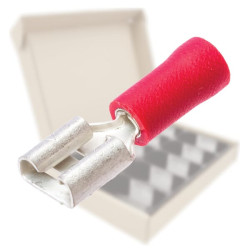 Stalčių asortimento užspaudžiami gnybtai, raudoni 1/2, KWS00701