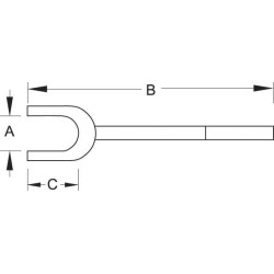Išardymo / surinkimo šakė 29 mm HG1703
