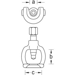 Šarnyrinių šarnyrų nuėmėjas 40 mm HG1724A